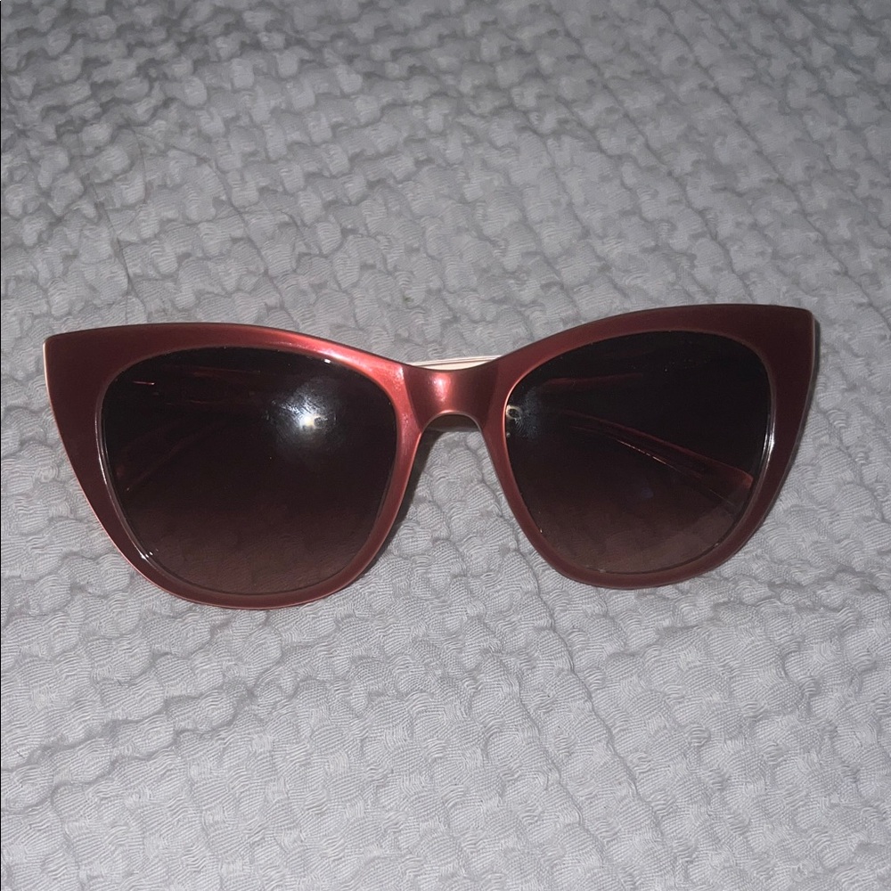 Ted Baker Red Cat-Eye Sunglasses